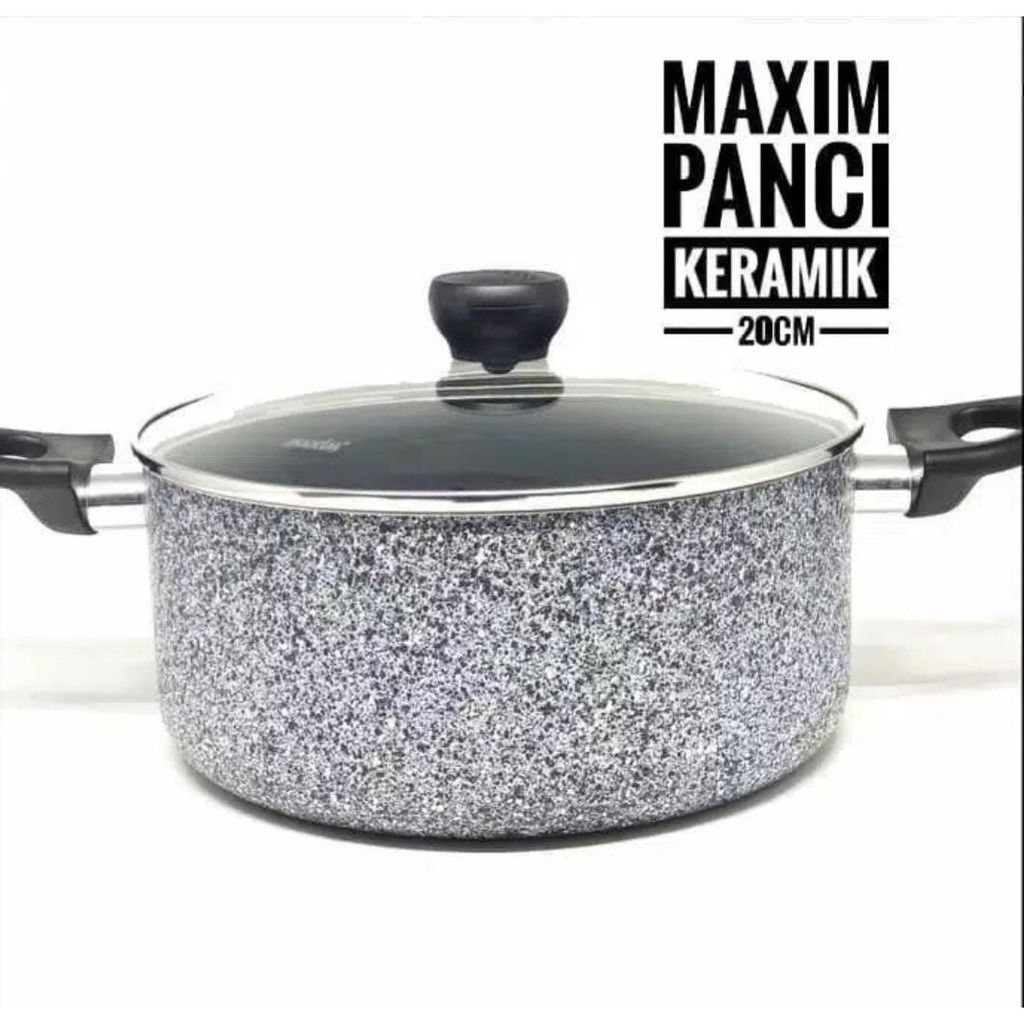 Maspion Maxim Neostone Dutch Oven 20cm (Panci Keramik + Tutup Kaca) Maspion Maxim Neostone Dutch Oven 20cm (Panci Keramik + Tutup Kaca)