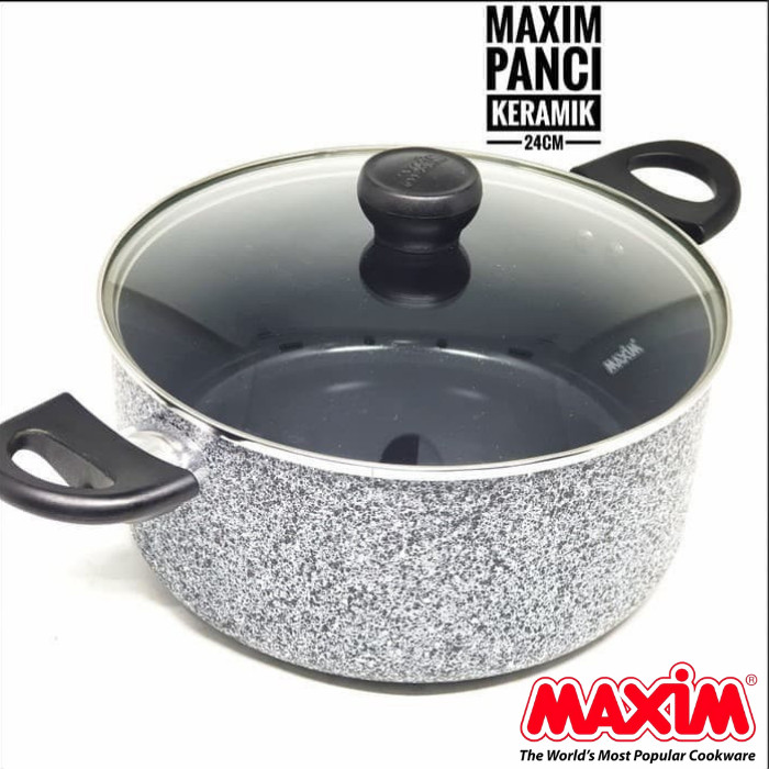 Maspion Maxim Neostone Dutch Oven 24cm (Panci Keramik + Tutup Kaca) Maspion Maxim Neostone Dutch Oven 24cm (Panci Keramik + Tutup Kaca)
