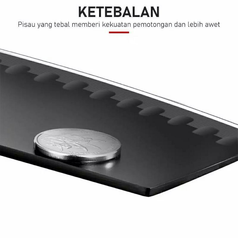 Pisau Set 3pcs + Peeler + Egg Mold (5pcs Knife Set Black Series) Pisau Set 3pcs + Peeler + Egg Mold (5pcs Knife Set Black Series)