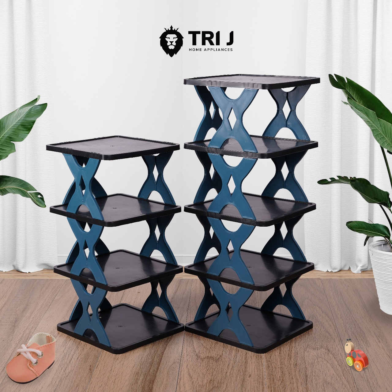 TRI J - Rak Sepatu X 5 Susun Plastik (Rak Portable Sepatu 5 Tingkat) TRI J - Rak Sepatu X 5 Susun Plastik (Rak Portable Sepatu 5 Tingkat)