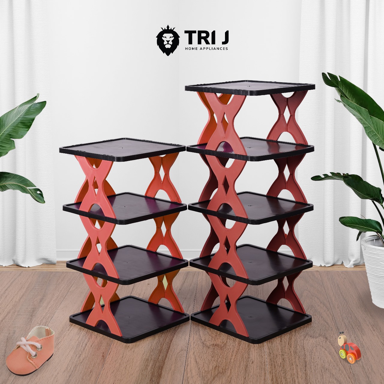 TRI J - Rak Sepatu X 5 Susun Plastik (Rak Portable Sepatu 5 Tingkat) TRI J - Rak Sepatu X 5 Susun Plastik (Rak Portable Sepatu 5 Tingkat)