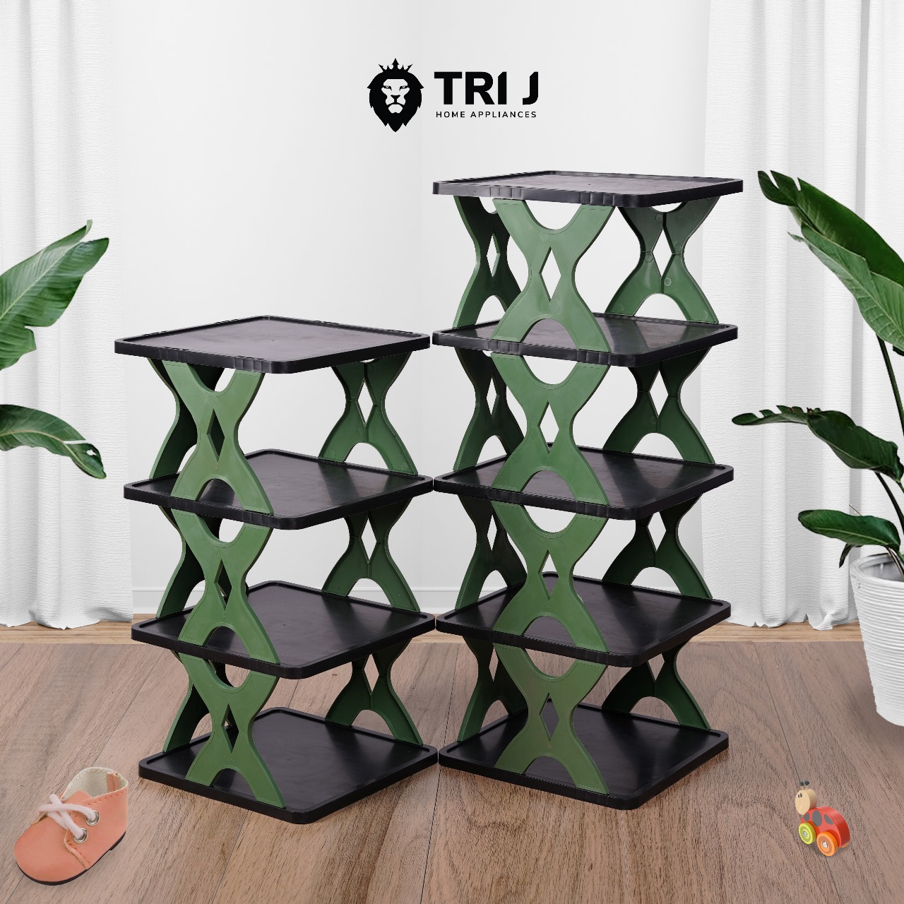 TRI J - Rak Sepatu X 5 Susun Plastik (Rak Portable Sepatu 5 Tingkat) TRI J - Rak Sepatu X 5 Susun Plastik (Rak Portable Sepatu 5 Tingkat)