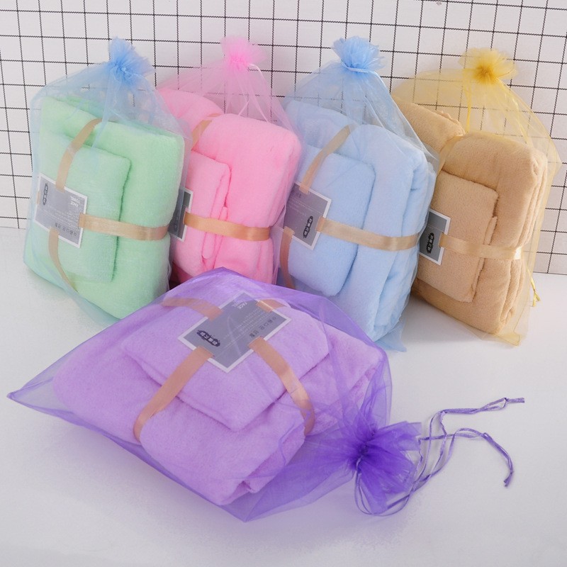 Handuk Set 2in1 Polos (Handuk Mandi+Wajah) Handuk Set 2in1 Polos (Handuk Mandi+Wajah)