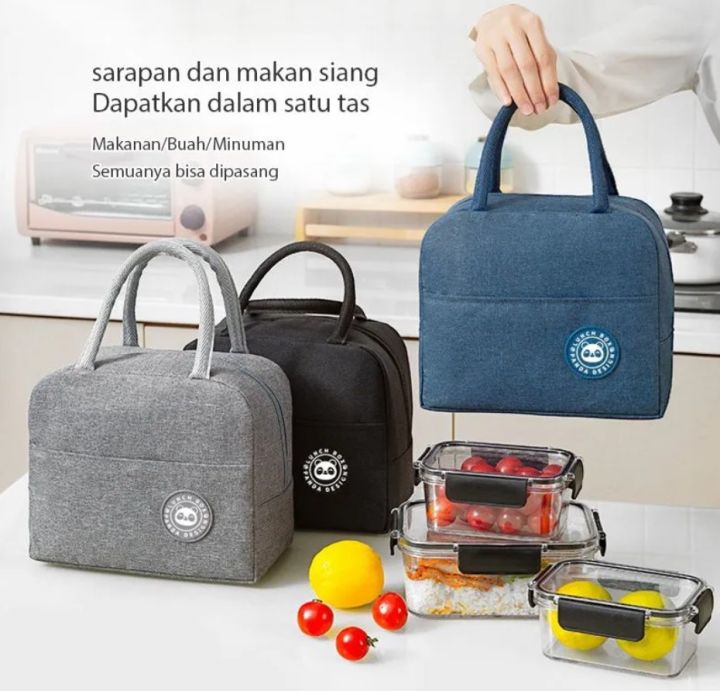 Tas Bekal Polos Oxford (Insulated / Cooler Lunch Bag) Tas Bekal Polos Oxford (Insulated / Cooler Lunch Bag)