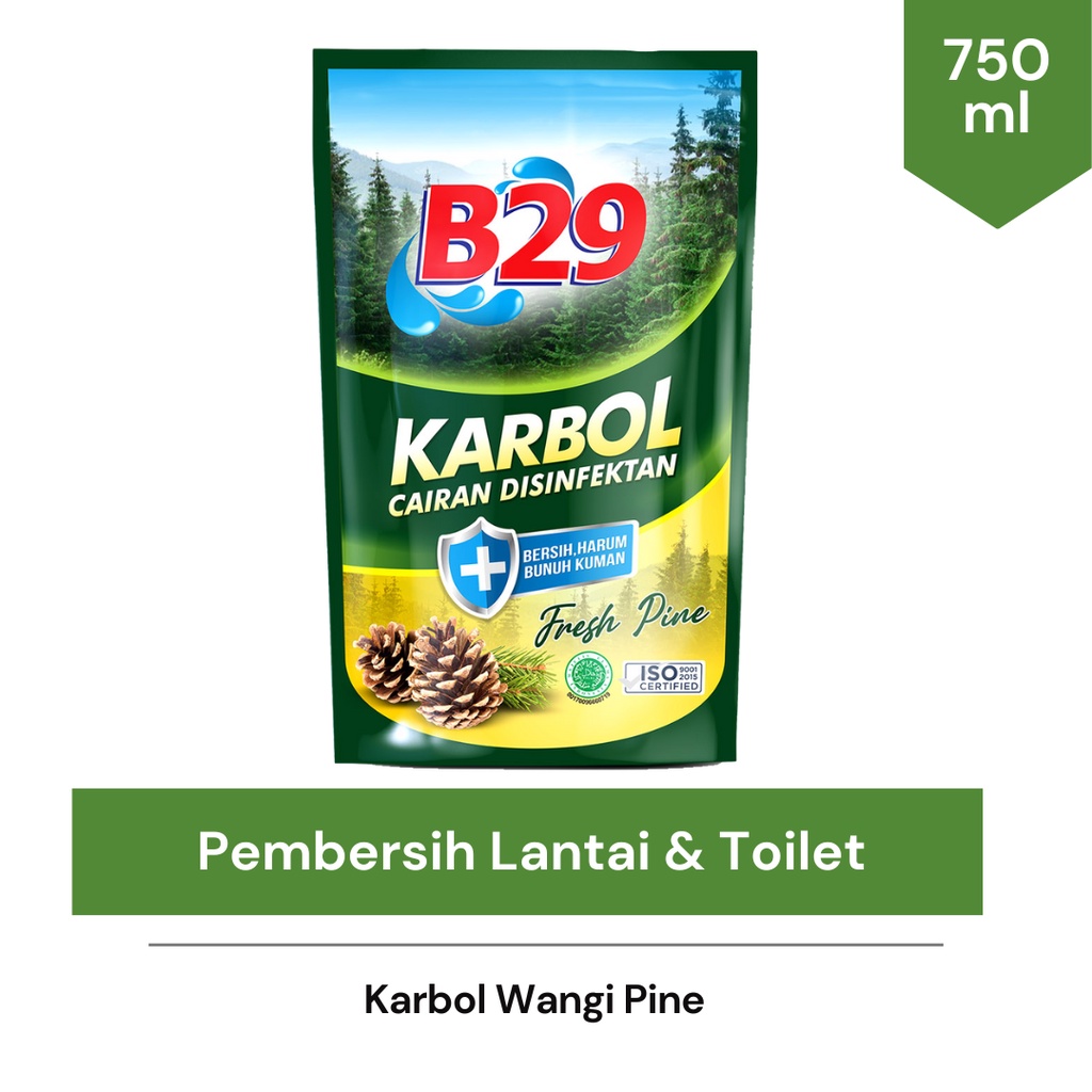 B29 Karbol Cairan Disinfektan - Fresh Pine 750ml B29 Karbol Cairan Disinfektan - Fresh Pine 750ml