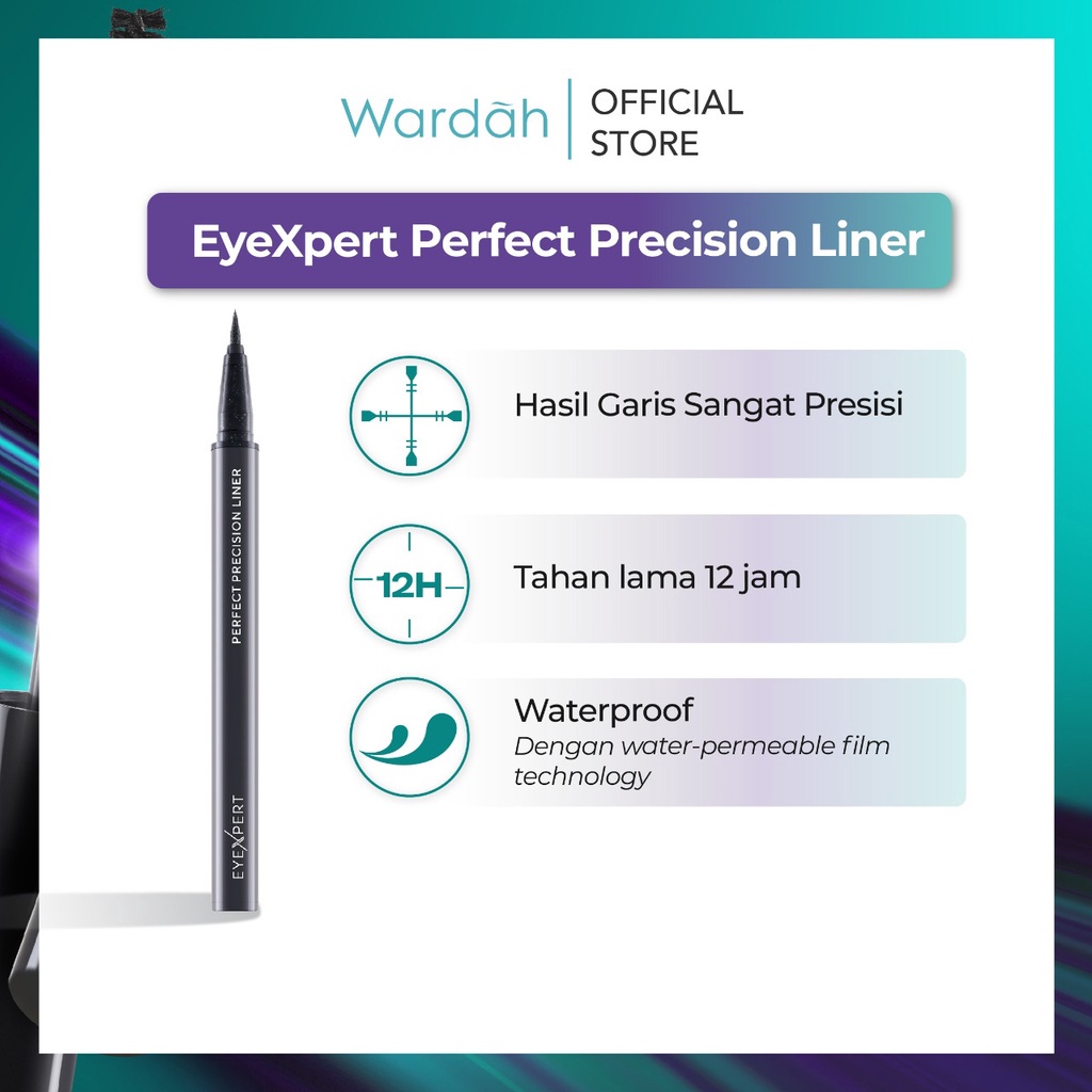 Wardah EyeXpert Perfect Precision Liner 1ml
