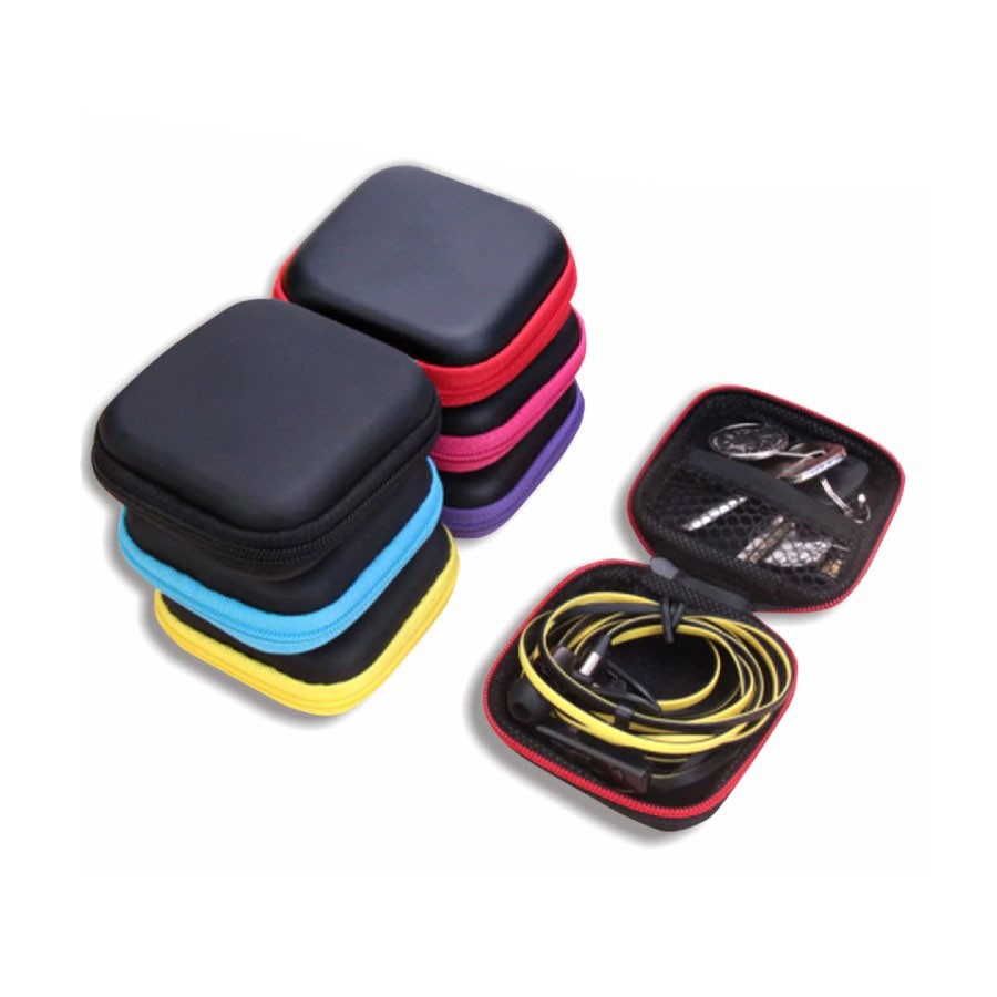 Dompet Travel Headset Kabel Mini (7x7x3cm)