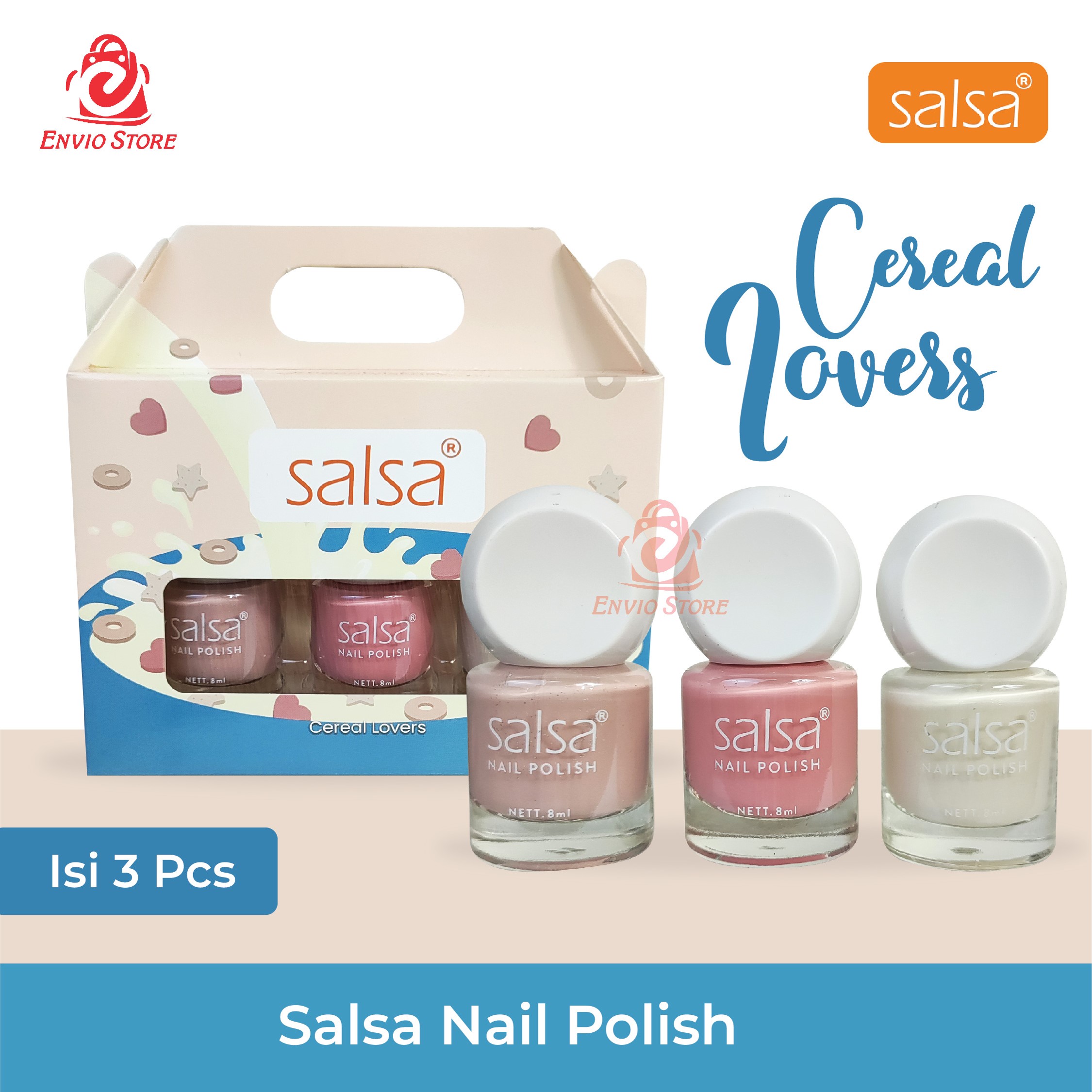 SALSA Kutek Nail Polish - Cereal Lovers (Isi 3pcs)