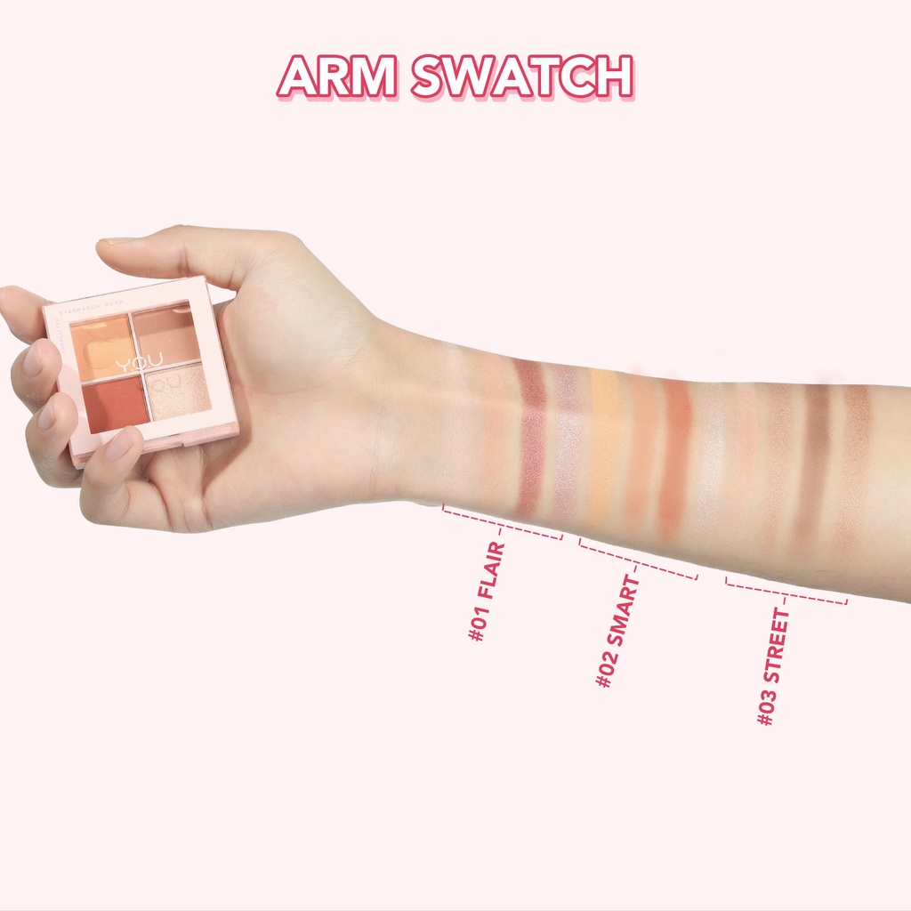 YOU Simplicity Eyeshadow Quad 01 Flair YOU Simplicity Eyeshadow Quad 01 Flair