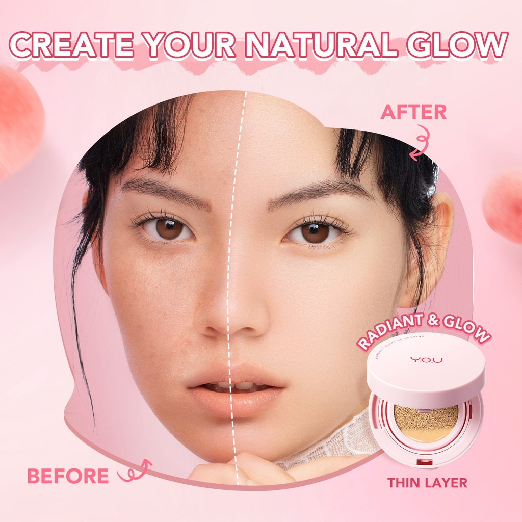 YOU Simplicity Glowy CC Cushion C205 Honey Beige YOU Simplicity Glowy CC Cushion C205 Honey Beige