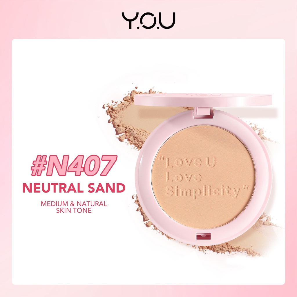 YOU Simplicity Flawless Compact Powder N407 Neutral Sand