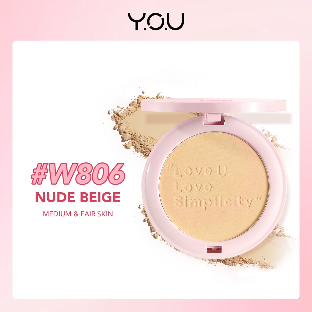 YOU Simplicity Flawless Compact Powder W806 Nude Beige YOU Simplicity Flawless Compact Powder W806 Nude Beige