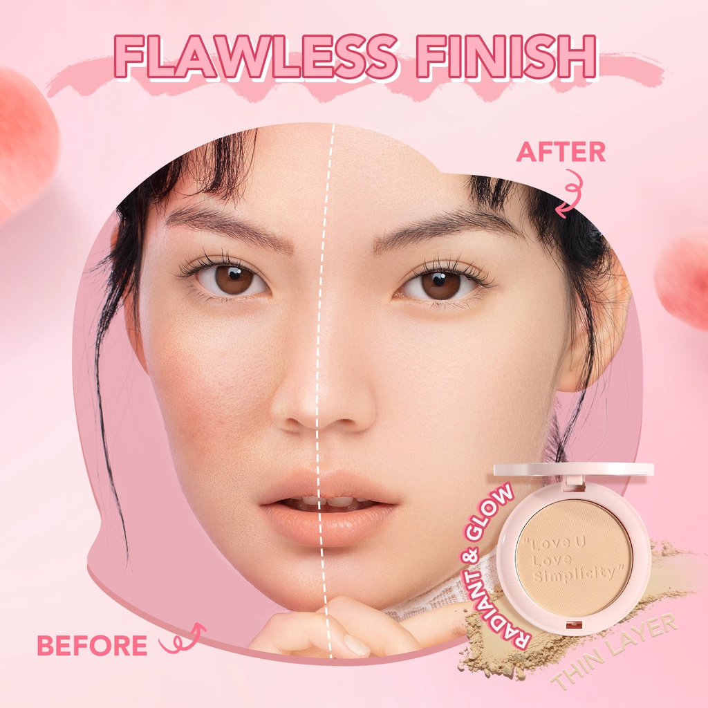 YOU Simplicity Flawless Compact Powder W806 Nude Beige YOU Simplicity Flawless Compact Powder W806 Nude Beige
