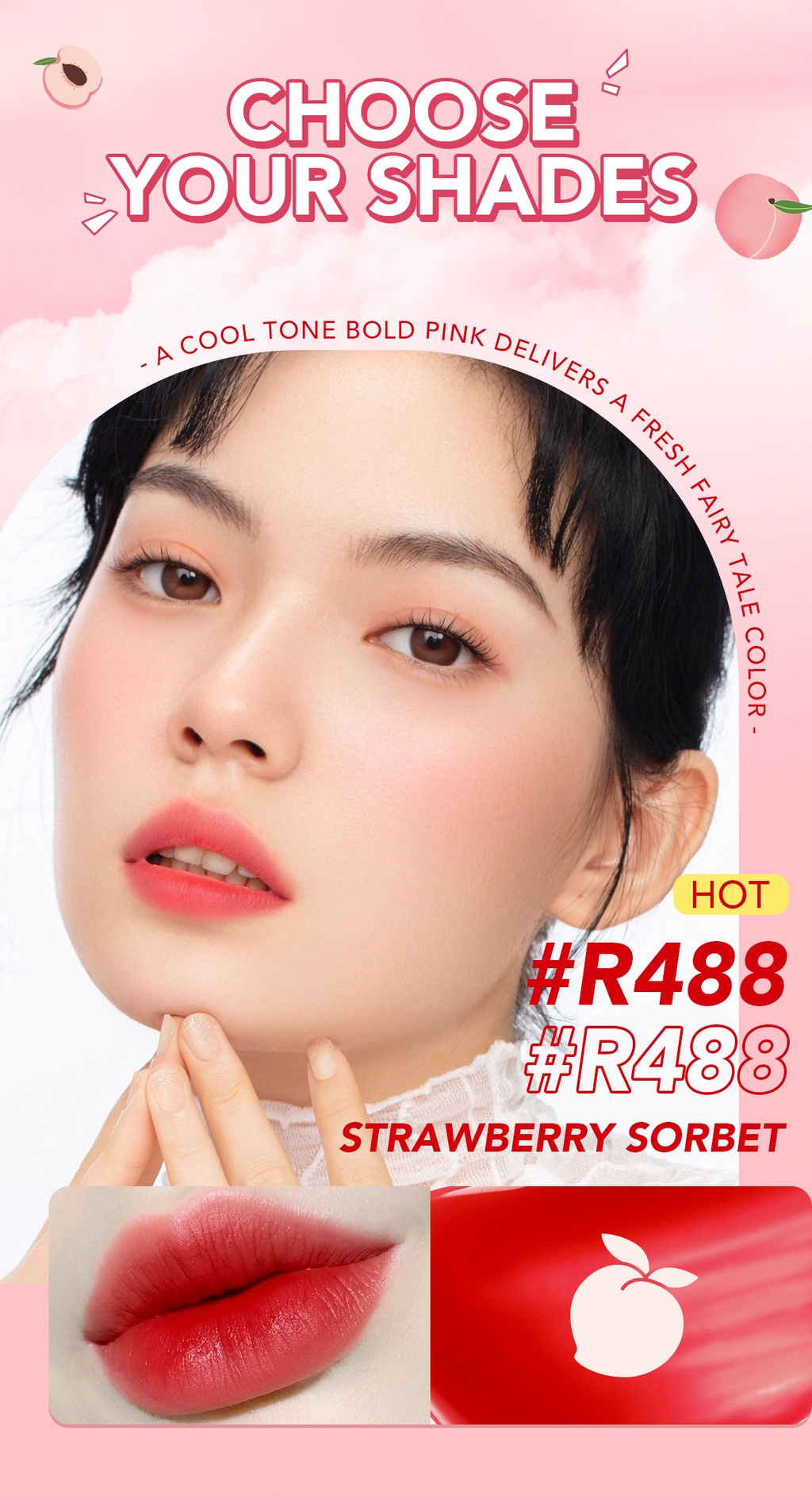YOU Simplicity Love You Tint R388 Cherry Red YOU Simplicity Love You Tint R388 Cherry Red