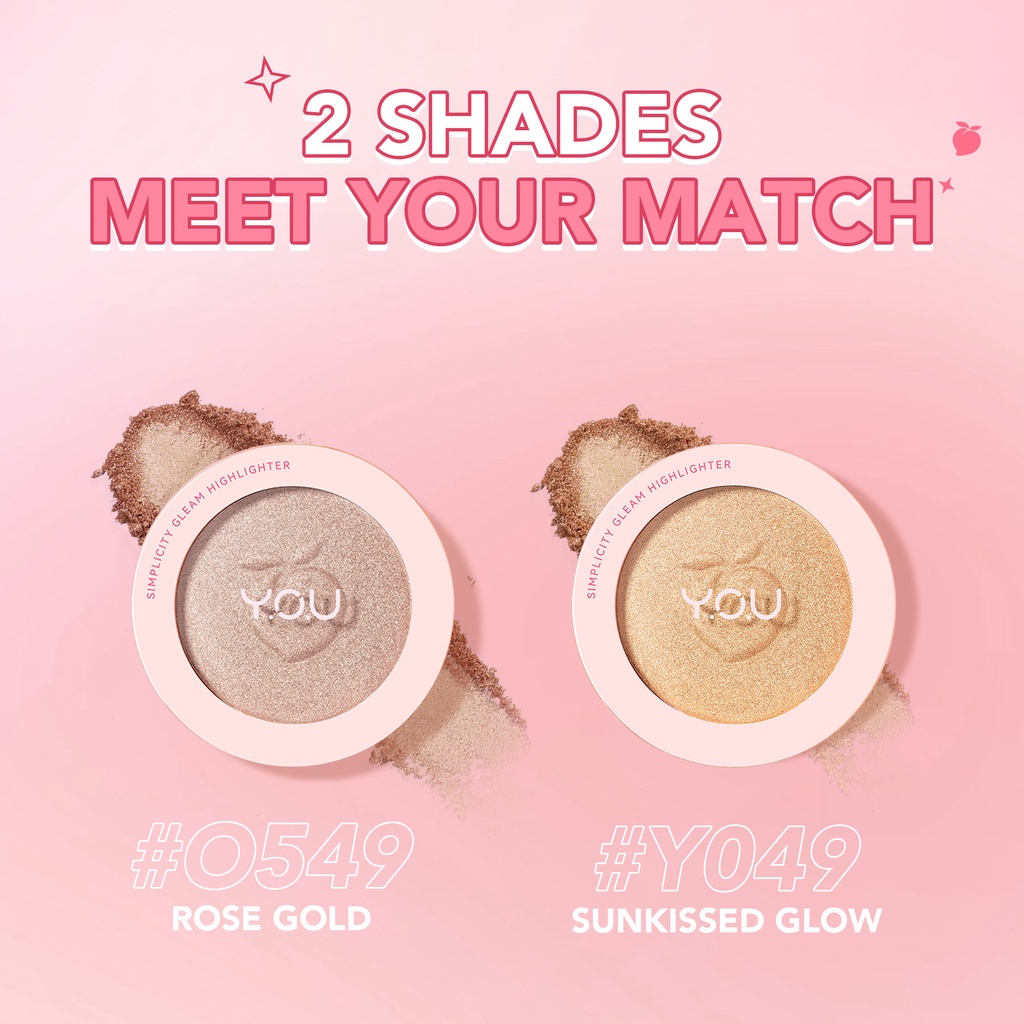 YOU Simplicity Gleam Highlighter Y049 Sunkissed Glow YOU Simplicity Gleam Highlighter Y049 Sunkissed Glow