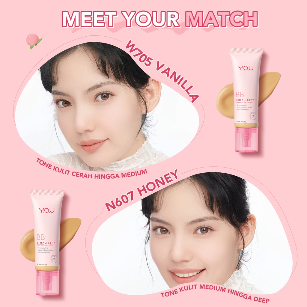 YOU Simplicity Perfect BB Cream N607 HONEY YOU Simplicity Perfect BB Cream N607 HONEY