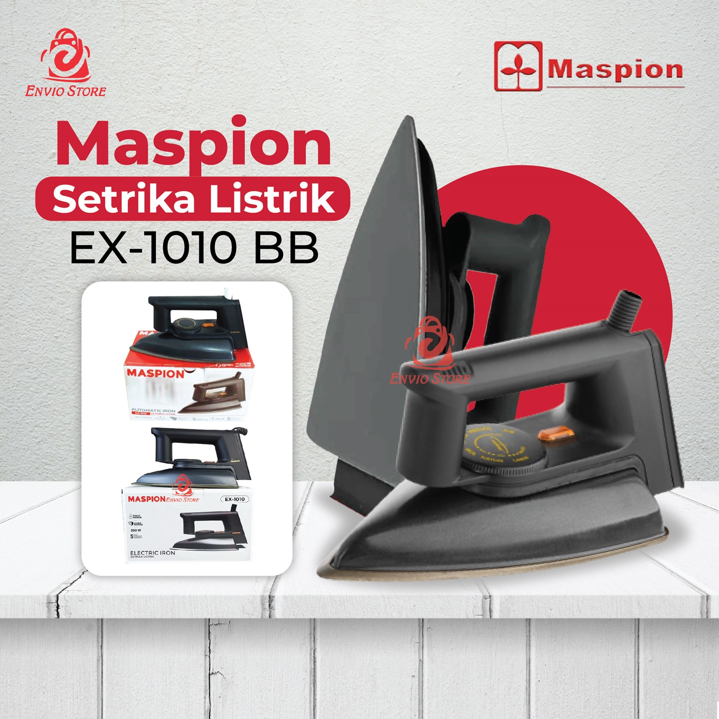 MASPION Setrika Listrik EX-1010 BB