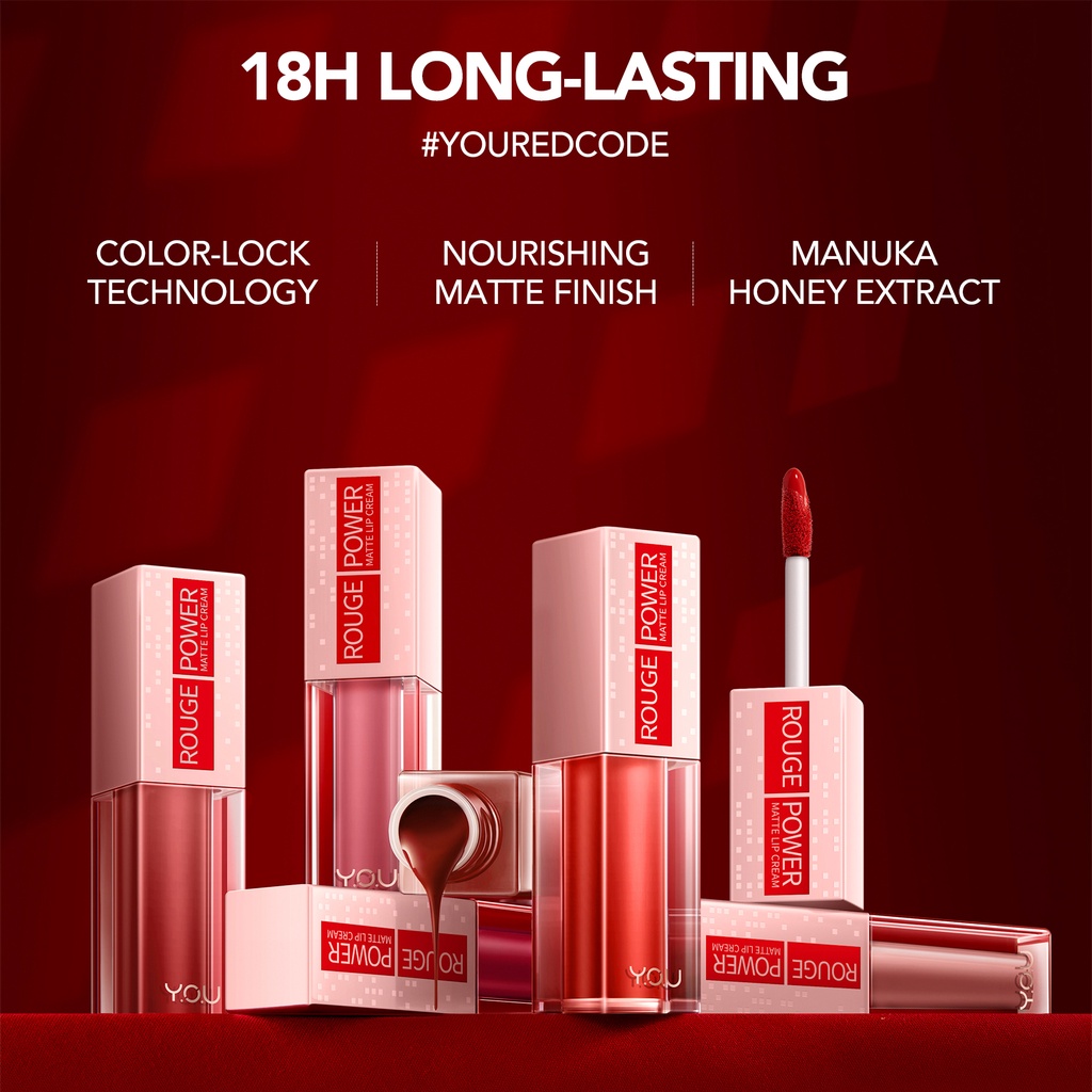 YOU Rouge Power Matte Lip Cream R448 Kindness YOU Rouge Power Matte Lip Cream R448 Kindness