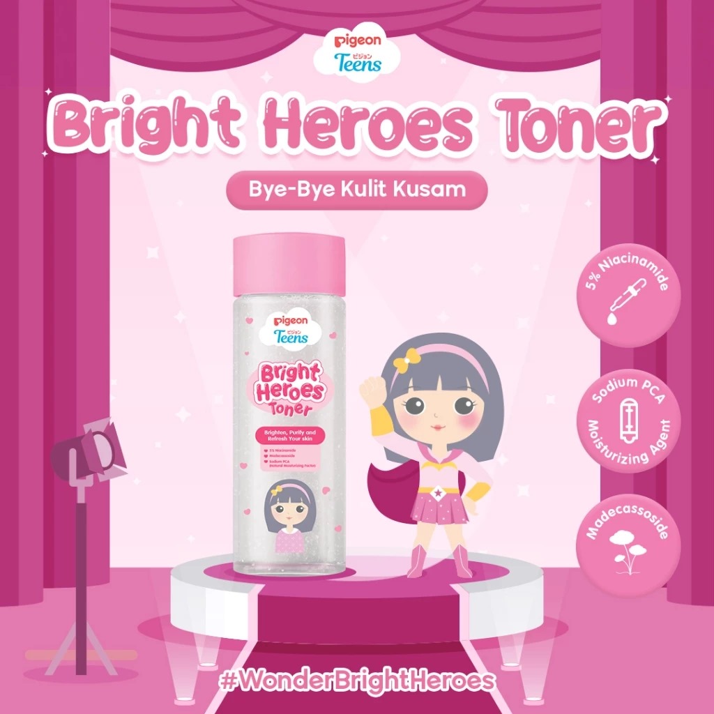 Pigeon Teens Toner 100ml - Bright Heroes Pigeon Teens Toner 100ml - Bright Heroes