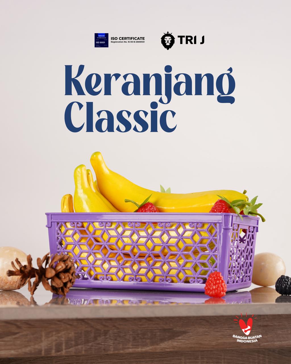 TRI J - Keranjang Classic Serbaguna 21x15x9cm