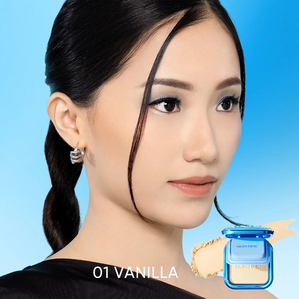 Skintific Ultra Cover Powder Foundation 9gr - 01 Vanilla