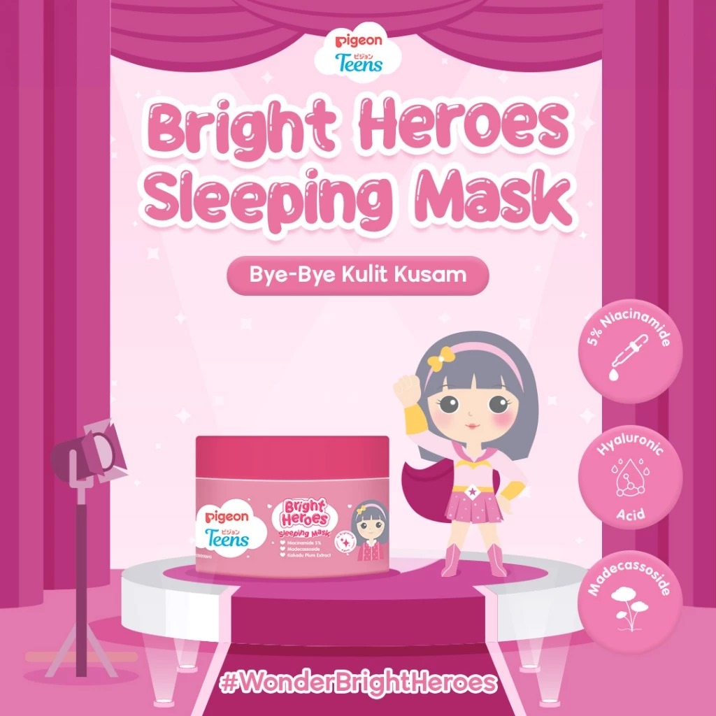 Pigeon Teens Sleeping Mask 30gr - Bright Heroes