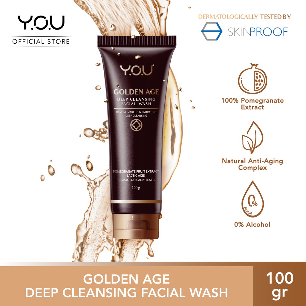 YOU Golden Age Deep Cleansing Facial Wash 100gr YOU Golden Age Deep Cleansing Facial Wash 100gr