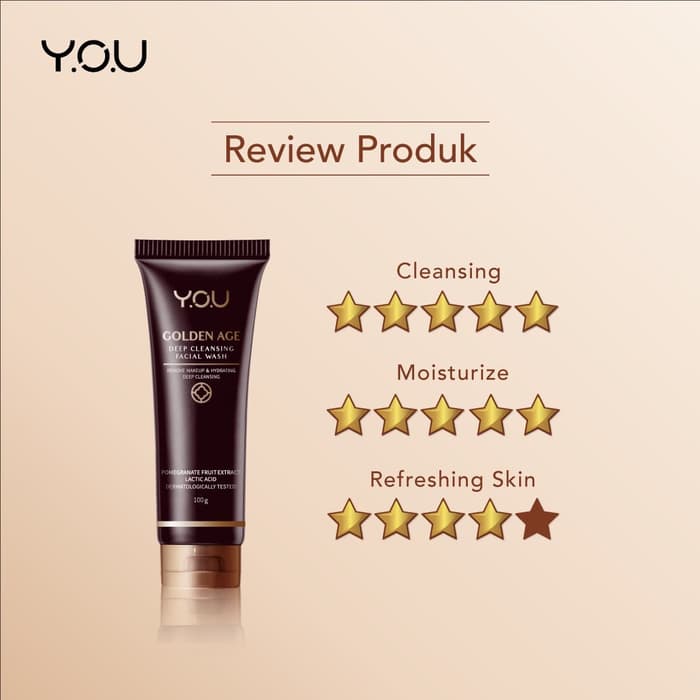YOU Golden Age Deep Cleansing Facial Wash 100gr YOU Golden Age Deep Cleansing Facial Wash 100gr