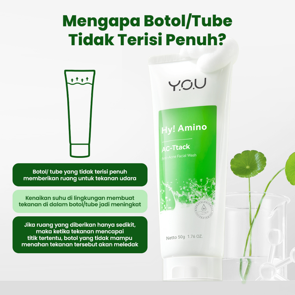 YOU Hy! Amino AC-Ttack Anti-Acne Facial Wash 50gr (Hijau) YOU Hy! Amino AC-Ttack Anti-Acne Facial Wash 50gr (Hijau)