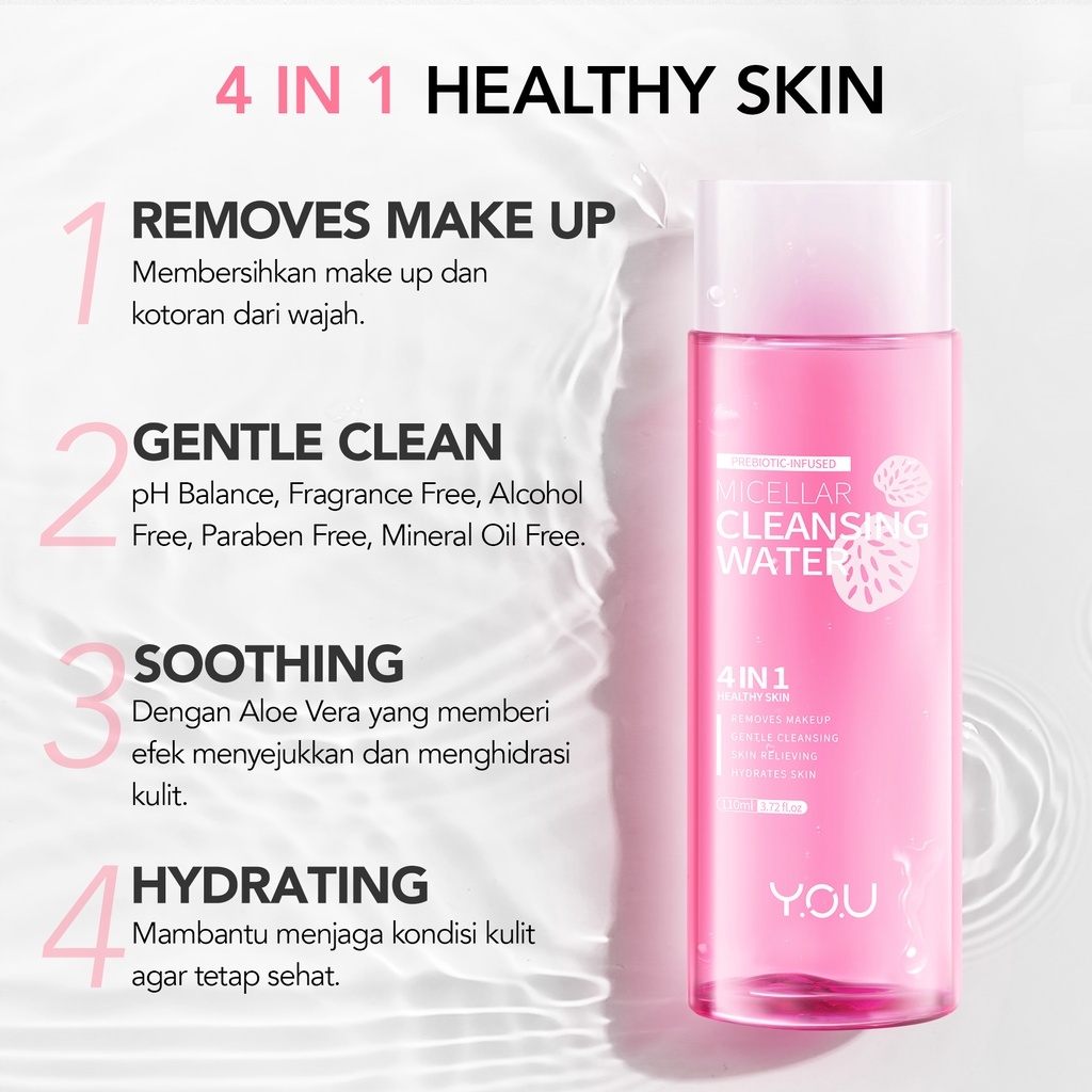 YOU Prebiotic Infused Micellar Cleansing Water 50ml  YOU Prebiotic Infused Micellar Cleansing Water 50ml