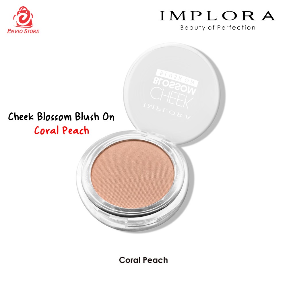Implora Cheek Blossom Blush On 01 Coral Peach