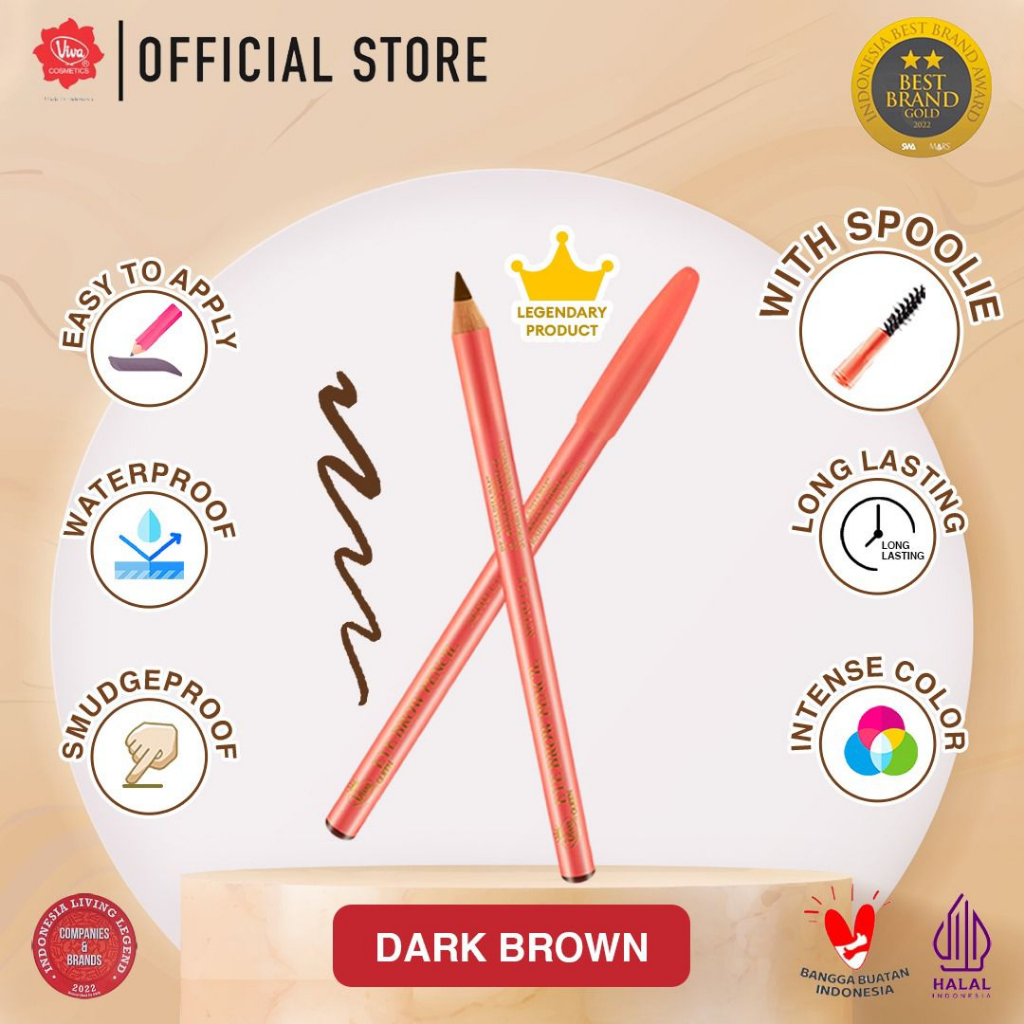VIVA Pensil Alis Dark Brown (Eyebrow Pencil)