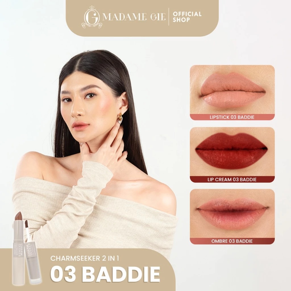 Madame Gie Charmseeker Lipstick & Lipcream - 03 Baddie