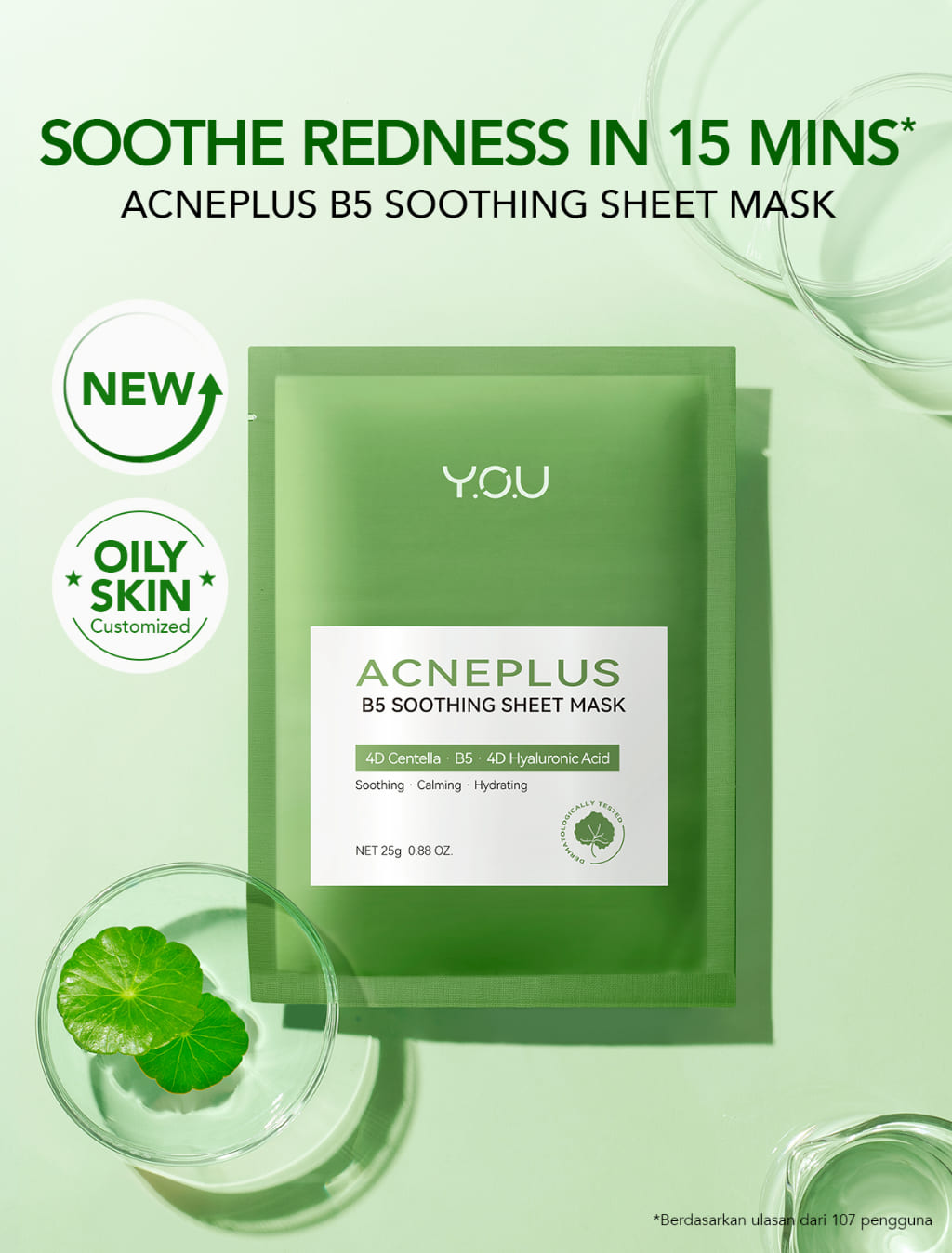 YOU Acneplus B5 Soothing Sheet Mask 25gr YOU Acneplus B5 Soothing Sheet Mask 25gr