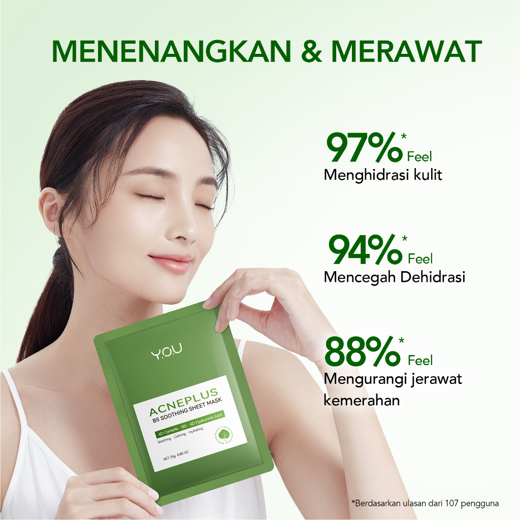 YOU Acneplus B5 Soothing Sheet Mask 25gr YOU Acneplus B5 Soothing Sheet Mask 25gr