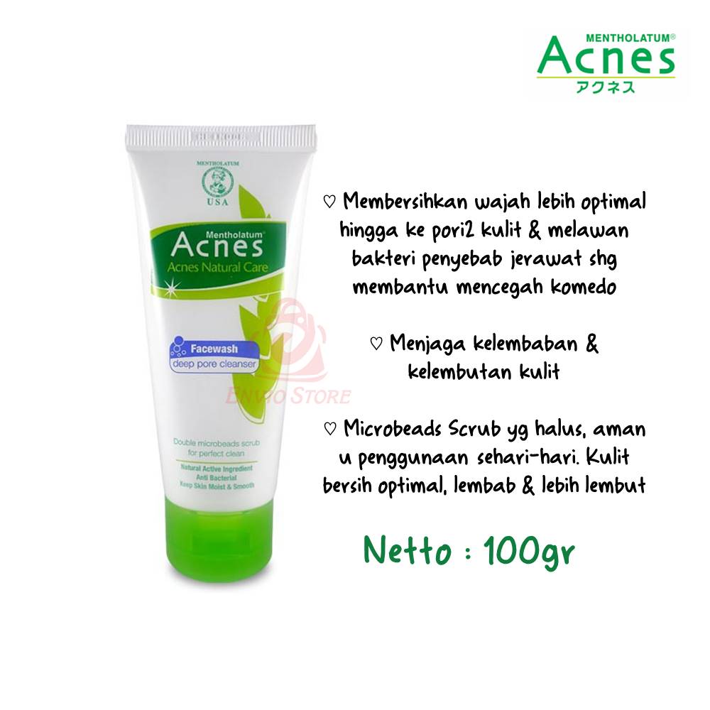 ACNES Deep Pore Cleanser Face Wash 100gr ACNES Deep Pore Cleanser Face Wash 100gr