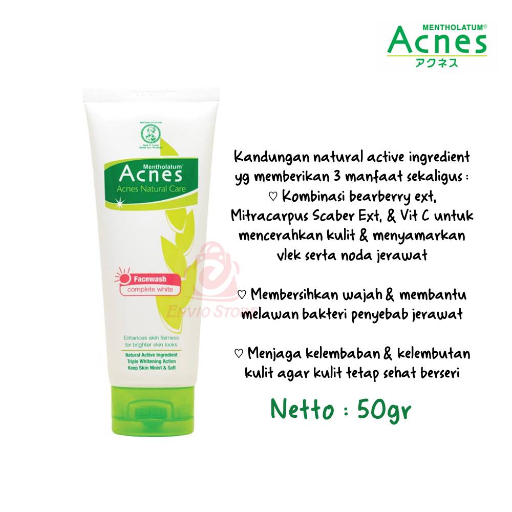 ACNES Complete White Face Wash 50gr ACNES Complete White Face Wash 50gr