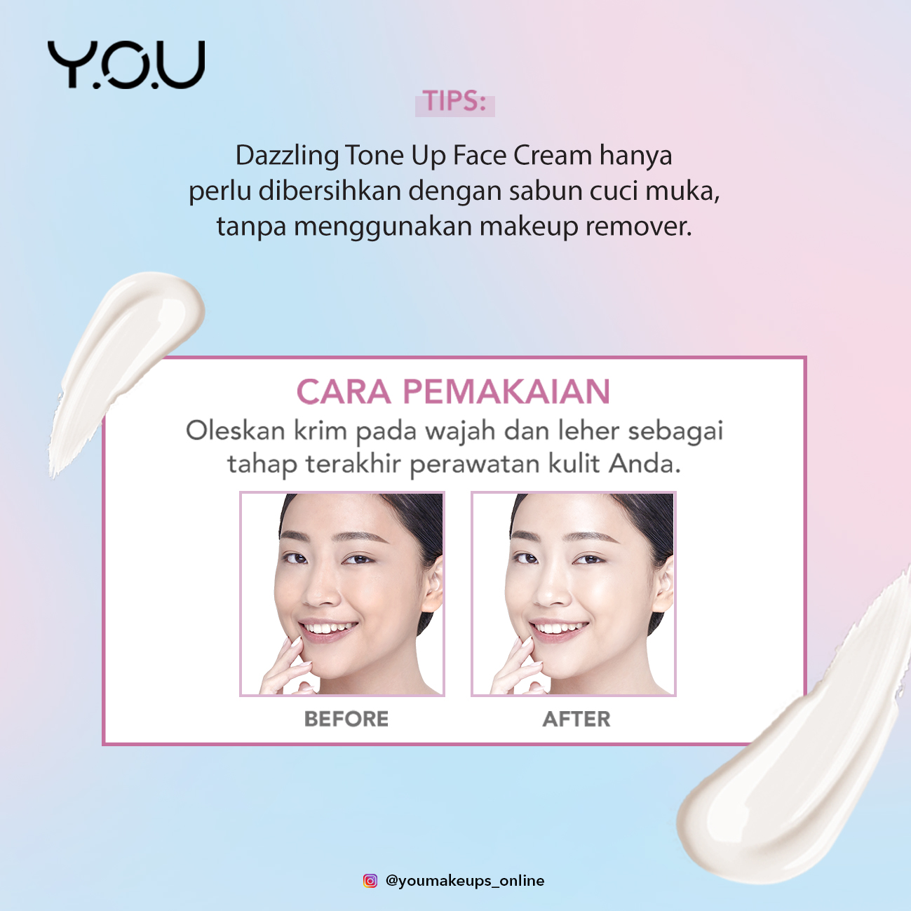 YOU Dazzling Tone Up Face Cream 20gr YOU Dazzling Tone Up Face Cream 20gr
