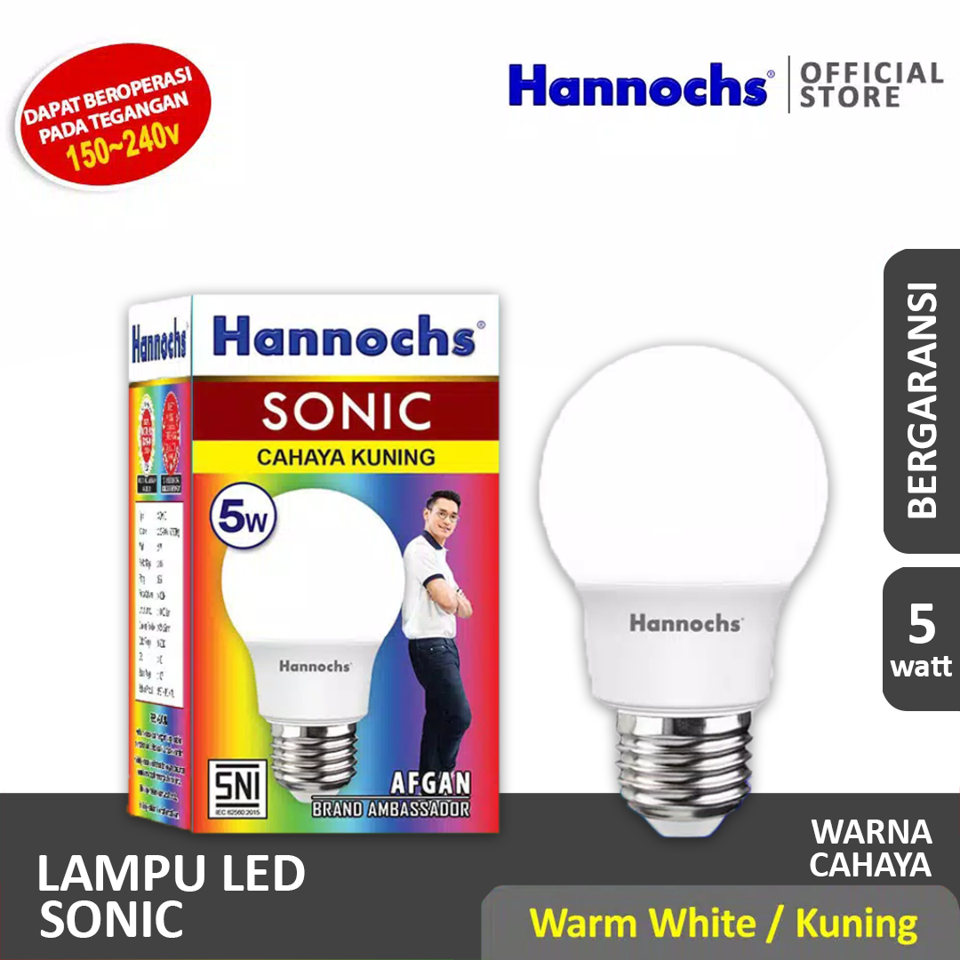HANNOCHS Sonic Bohlam LED 5 Watt (5W) WW