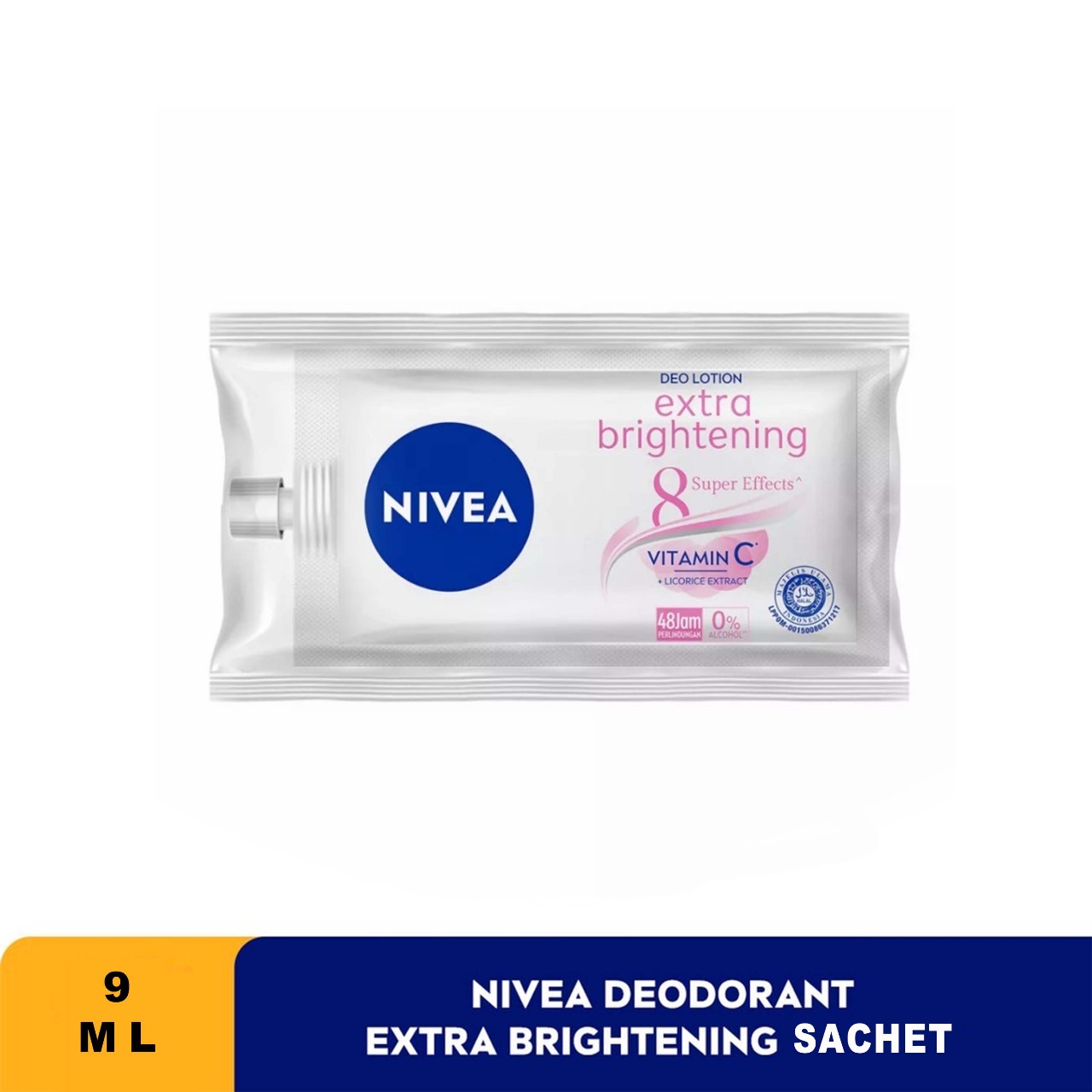 Nivea Deodorant Deo Lotion Sachet 9ml - Extra Bright