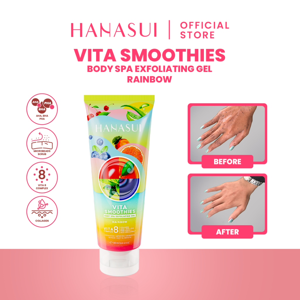 Hanasui Vita Smoothies Body Spa Exfoliating Gel 180ml - Rainbow