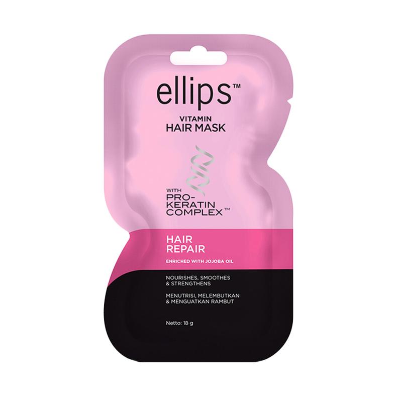 ELLIPS Hair Mask Pro Keratin Complex 18gr Pink - Hair Repair