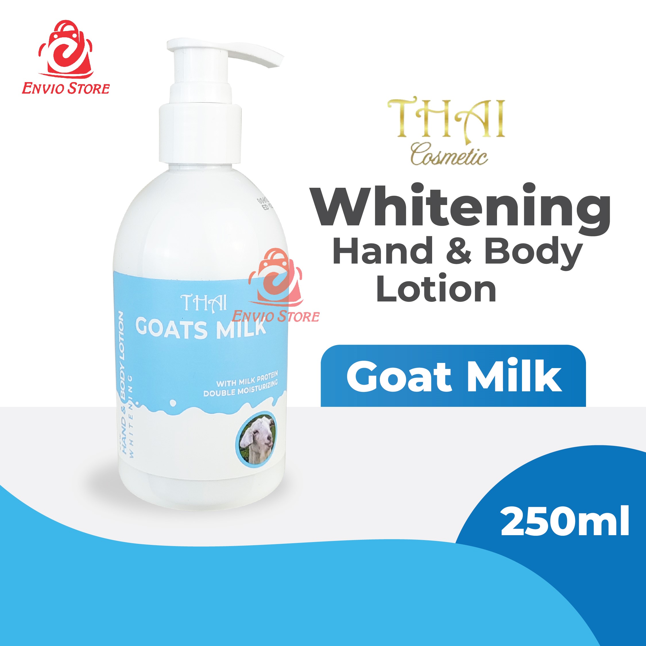 Thai Whitening Hand & Body Lotion 250mL - Goat's Milk