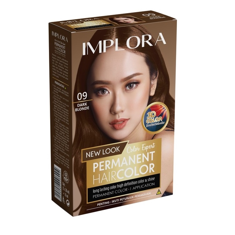 Implora Permanent Hair Color 09 DARK BLONDE (Semir Rambut)