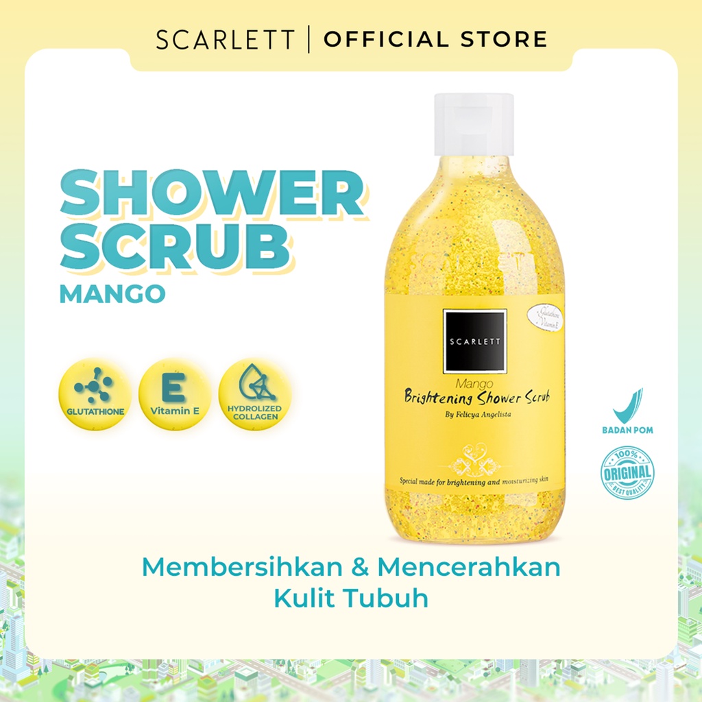 SCARLETT Shower Scrub Mango