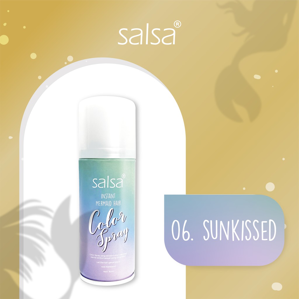 SALSA Instant Mermaid Hair Color Spray 06 Sunkissed (Gold)
