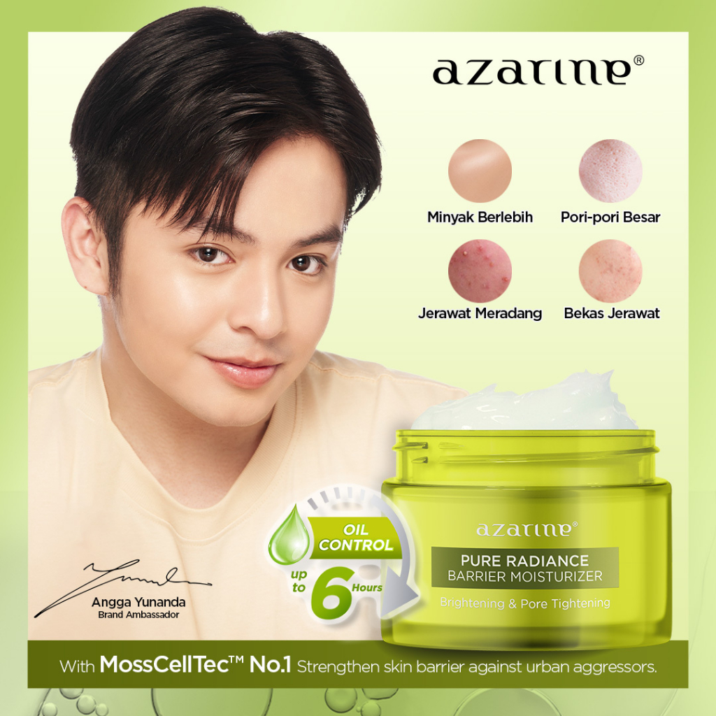Azarine Barrier Moisturizer 30gr - Pure Radiance (Kulit Berminyak & Berjerawat)