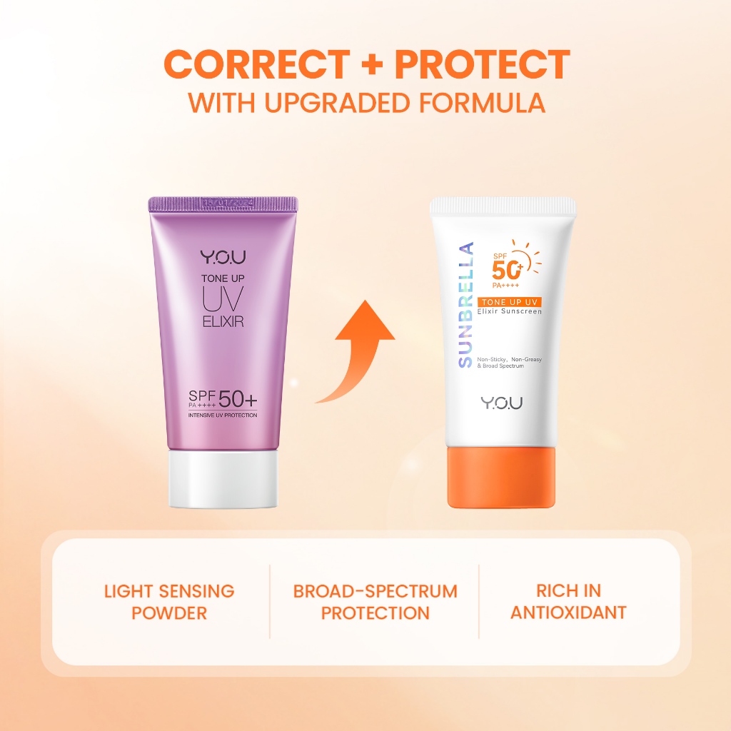 YOU Sunbrella Tone Up UV Elixir Sunscreen 40ml YOU Sunbrella Tone Up UV Elixir Sunscreen 40ml