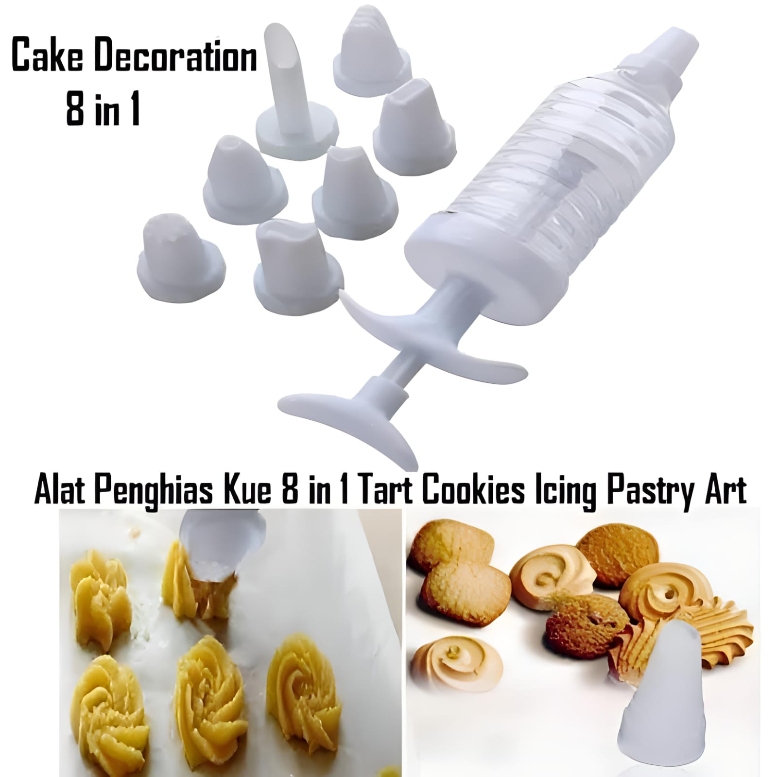 Cake Decorations 8in1 - Set Peralatan Hias Kue Cake Decorations 8in1 - Set Peralatan Hias Kue