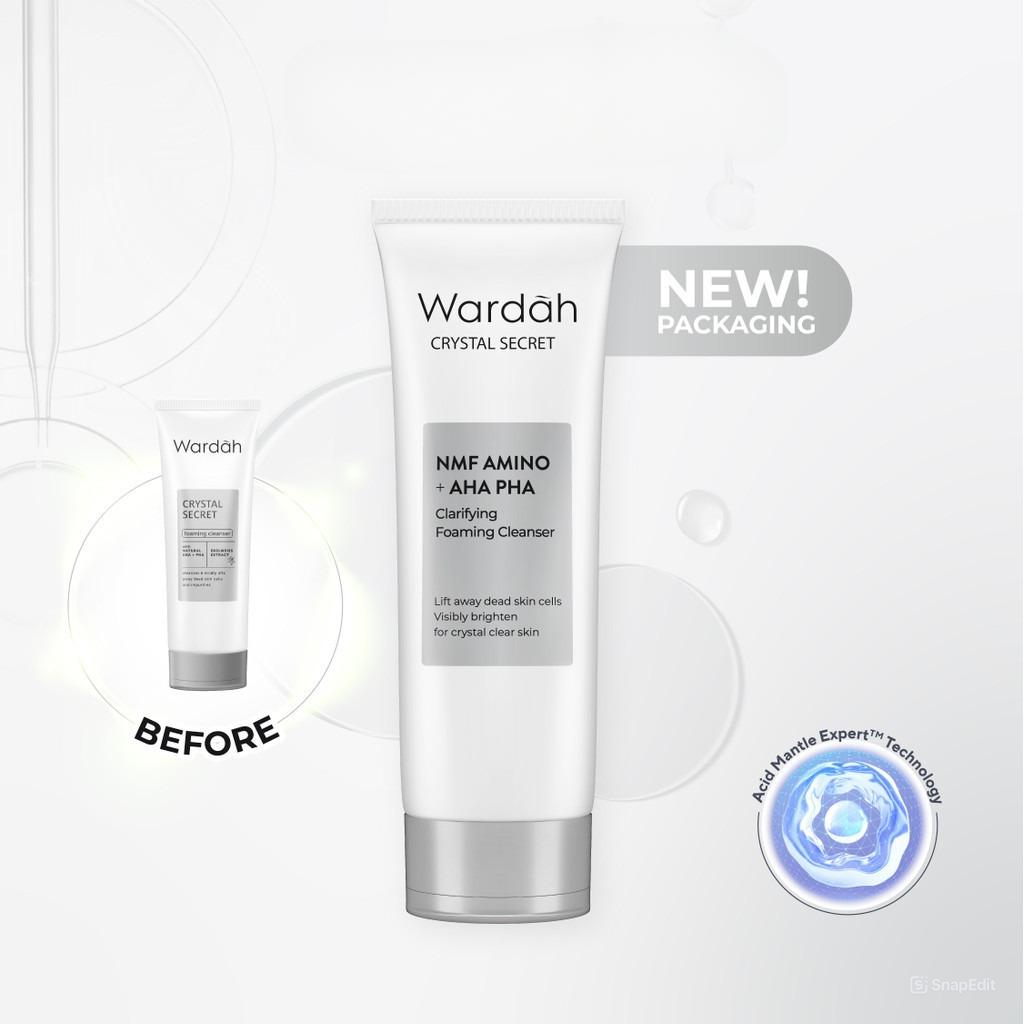 Wardah Crystal Secret NMF Amino + AHA PHA Clarifying Foaming Cleanser 100ml